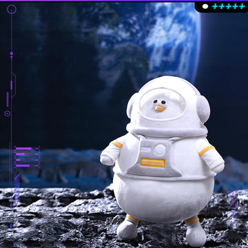 Chubby Astronaut Seagull Stuffed Animal Plush Toy